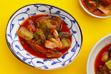 Kimchi korea food, cucumber kimchi