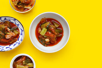 Kimchi korea food, cucumber kimchi