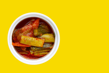 Kimchi korea food, cucumber kimchi