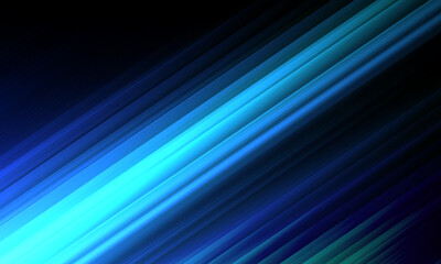 Technology futuristic background striped lines with light effect on shiny blue background. 