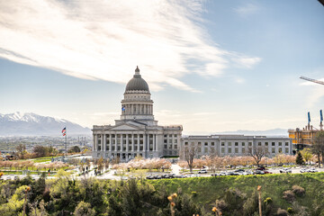 Fototapeta na wymiar Salt Lake City Utah State Capitol Building