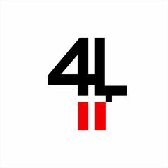 4L logo design with a cross in negative space.