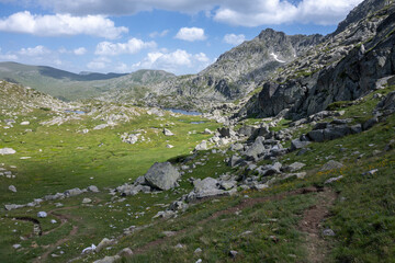 Landscape of Rila Mountain near Kalin peaks, Bulgaria