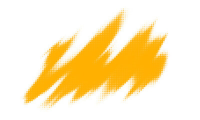 orange halftone design banner template