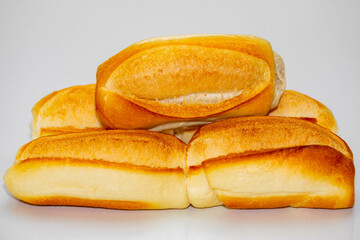 Traditional French bread or fresh bakery salt bread