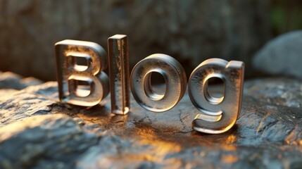 Grey Glass Blog concept creative art poster.