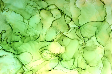 
art background of streaks with hard edges in green