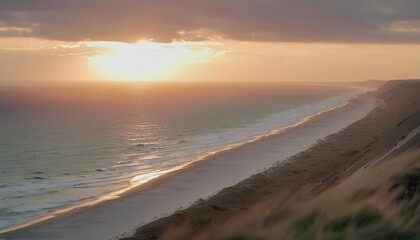 sunset at the north sea coast sylt schleswig holstein germany