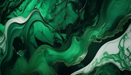 green marble background illustration generative ai