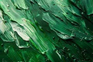 Abstract green painting background.