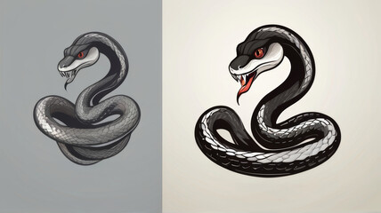 Obraz premium Snake illustration for logo