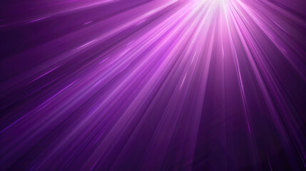 Dark violet sunburst rays in copy space
