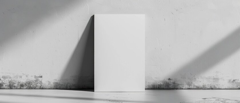 A clean and modern blank mockup of a minimalist flyer design, highlighting professionalism and creativity in advertising.