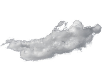 white fluffy clouds isolated on a black background, clipart