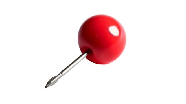 Red push pin