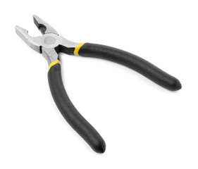 Fototapeta premium New combination pliers isolated on white. Construction tool