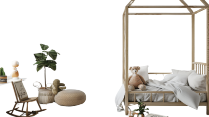 Mock up frame in kids room