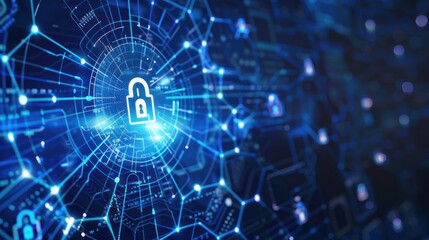 Fototapeta premium abstract background technology security