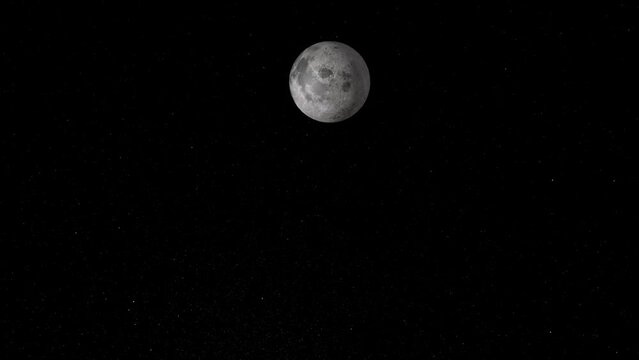 Big moon crater animation