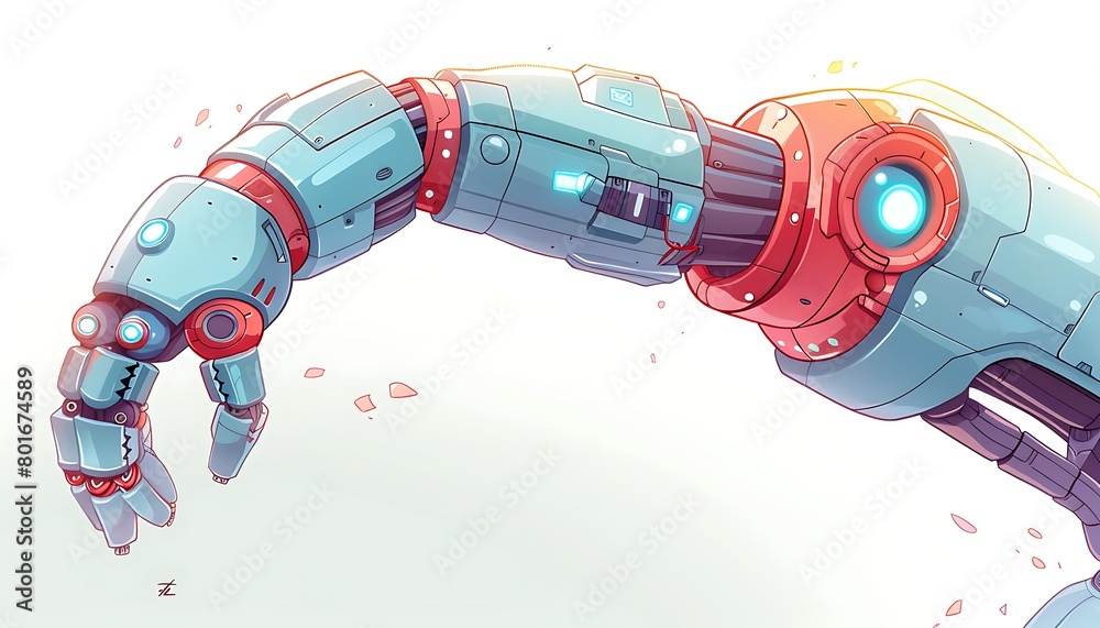Aufkleber highlights the speed and efficiency of robotic arm movements