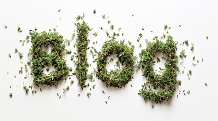 The word Blog created in Thyme Typography.