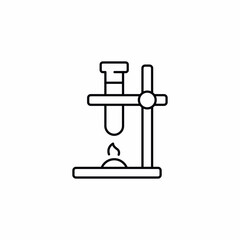 chemistry science experiment sign icon