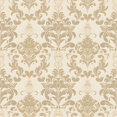 retro damask seamless pattern