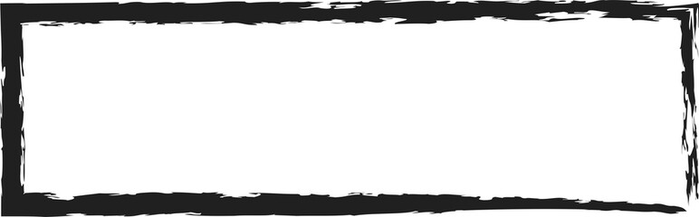 Obraz premium Square brush strokes geometric shape. Design elements