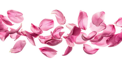 Fototapeta premium Flying pink petals 