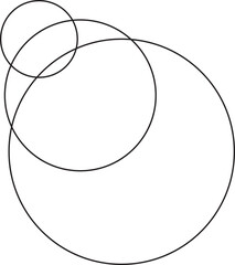 Circle blending line modern shapes, graphics of sound wave