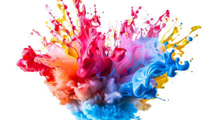 Fototapeta premium Explosion of colored oil paint