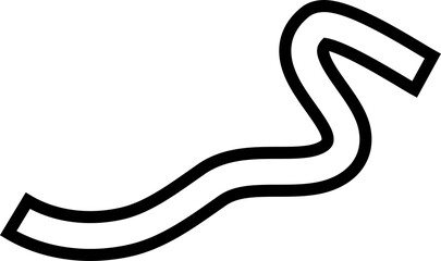 Lines bold curved. Design elements