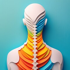 Fototapeta premium Health and wellness spine and bones