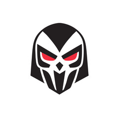 simple clean minimal bold skull head logo mascot vector illustration design for brand identity,