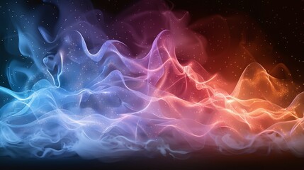 Fototapeta premium Colorful gradient fluid flow smoke in mesh colorful ink, abstract background with the colorful mesh color, modern background in gradients colorful smoke of the texture