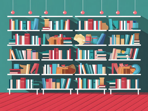 Estante con libros