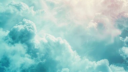 Heavenly Palette: A Breathtaking Sky Alive with Shades of Pink, Purple, and Blue. - obrazy, fototapety, plakaty
