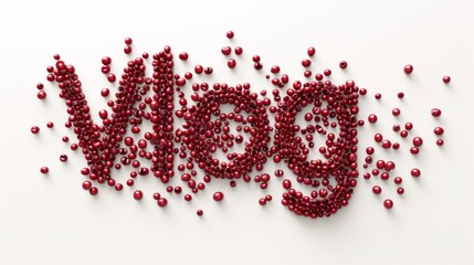 The word Vlog created in Cranberry Typography.