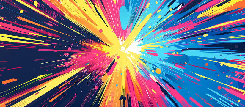 abstract speed line dynamic energy concentration