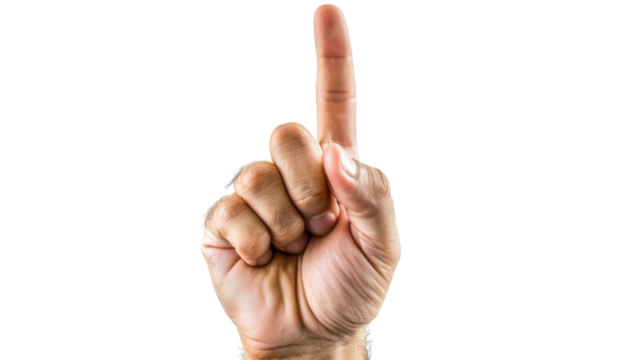 Hand pointing - Powered by Adobe