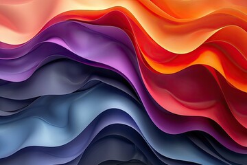 Obraz premium Colorful abstract waves