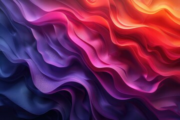 Pink purple blue orange gradient abstract waves.