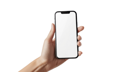 Hand holding smart phone 