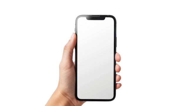 Hand holding smart phone 