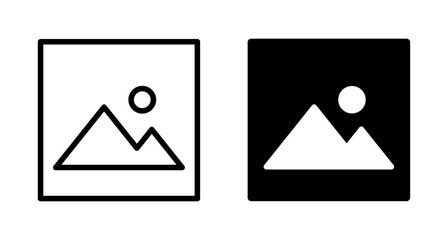 Picture icon vector isolated on white background. Picture vector icon. photo gallery icon vector