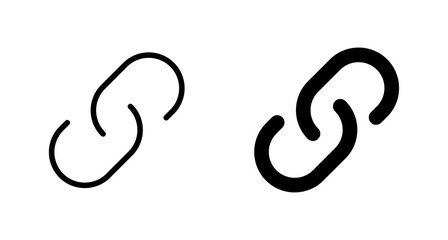 External link symbol icon vector. Link icon isolated on white background. Link vector icon. Hyperlink chain symbol