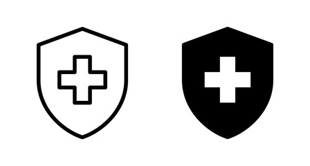 Health insurance icon vector isolated on white background. Insurance health document icon