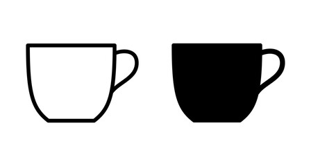 coffee cup icon vector isolated on white background. Coffee cup icon. Coffee vector icon. Tea