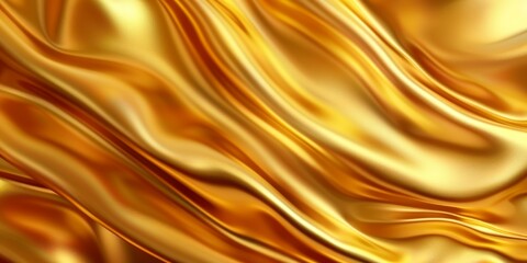 Fototapeta premium Golden shiny background texture. Gold metal foil texture. Beautiful luxury background