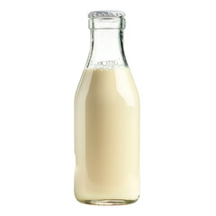 Milk in a glass bottle